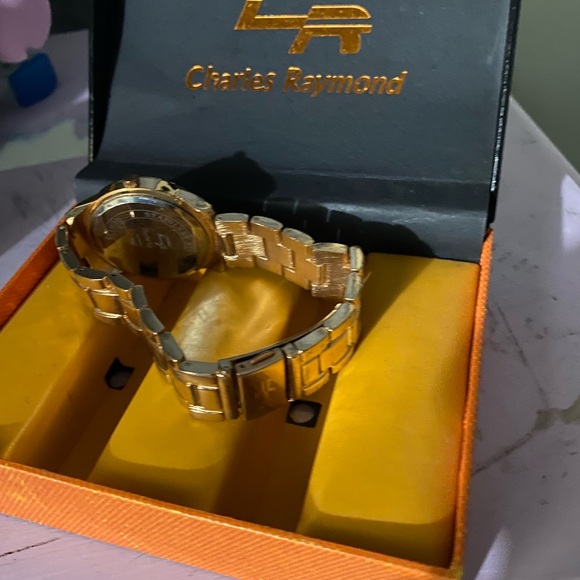 A Rose Gold Charles Raymond watch - Picture 2 of 3